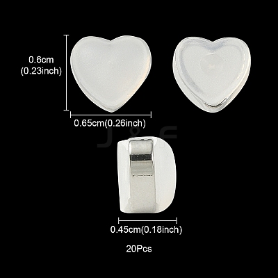 Silicone Ear Nuts SIL-YW0001-09P-1