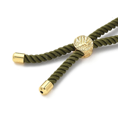 Cotton Cord Bracelet Making KK-F758-03-08-G-1