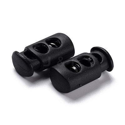 Plastic Spring Cord Lock Stopper Cylinder FIND-I013-A12-1