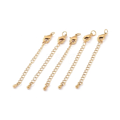 Long-Lasting Plated Brass Chain Extender X-KK-F711-09G-1