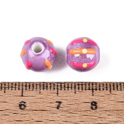 Handmade Porcelain Ceramic Beads PORC-Q005-03I-1