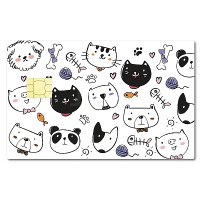 PVC Plastic Waterproof Card Stickers DIY-WH0432-055-1