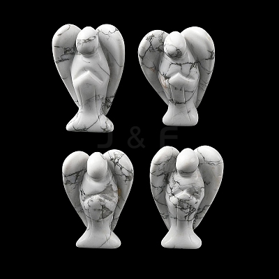 Synthetic Howlite Carved Angle Figurines GG-CBA9C2C-A35-1