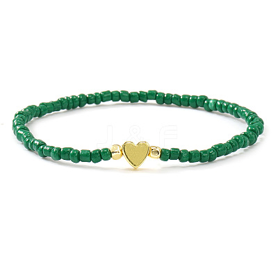 Christmas Glass Seed Beaded Stretch Bracelets for Women OT9576-6-1