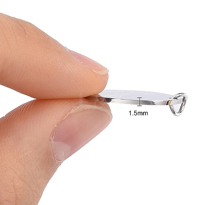 Anti-Tarnish 304 Stainless Steel Pendants X-STAS-I311-32H-P-1