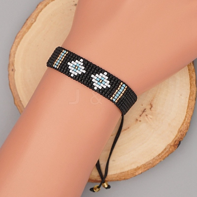 Miyuki Seed Braided Bead Bracelet BJEW-P269-37-1