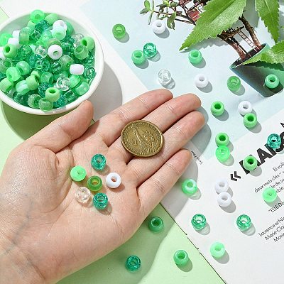 8 Styles Plastic Pearlized Beads KY-FS0001-21C-1