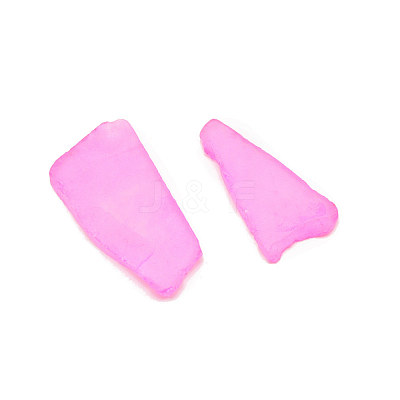 Ocean Series Frosted Glass Cabochons LS-GLAA-WH0031-06C-1