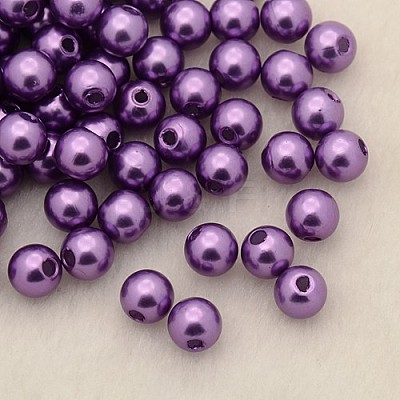 Imitation Pearl Acrylic Beads PL609-02-1