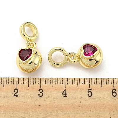 Brass with Cubic Zirconia Pendants FIND-Z023-20C-1