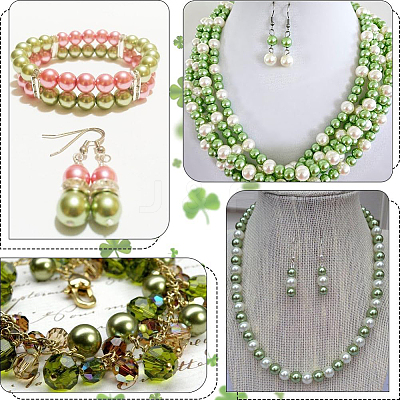 Saint Patrick's Day Acrylic/ABS Plastic Imitation Pearl OACR-SP0001-66A-02-1