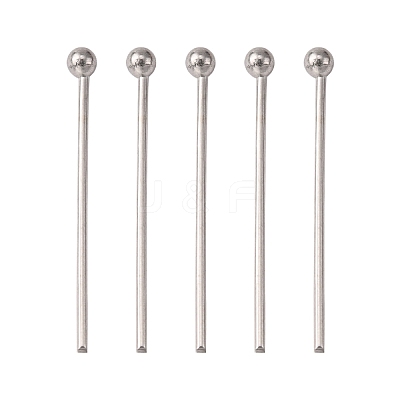 Tarnish Resistant 304 Stainless Steel Ball Head Pins STAS-K146-045-18x0.6mm-1