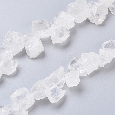 Natural Quartz Crystal Beads Strands G-I283-D06-1