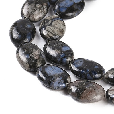 Natural Glaucophane Beads Strands G-C141-D01-03-1