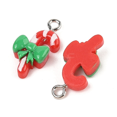 Christmas Theme Opaque Resin Pendants RESI-S08-01H-1