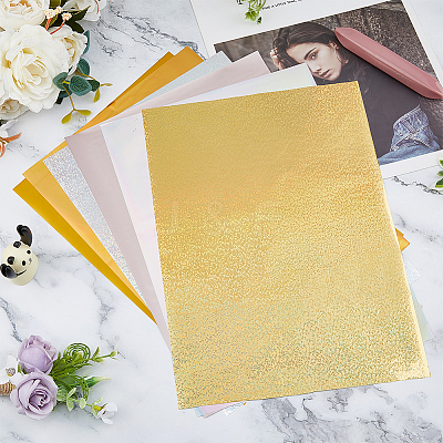 60Sheets 6 Styles PET Stamping Hot Foil Paper DIY-FH0006-10B-1