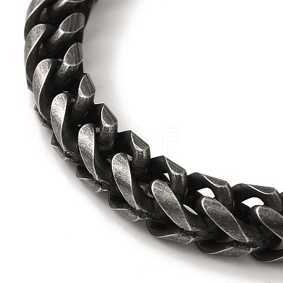 316 Surgical Stainless Steel Wheat Chain Bracelets BJEW-Q349-03B-01-1