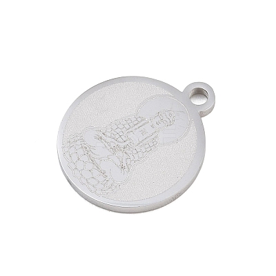 Buddhist 304 Stainless Steel Pendants SA-CBAE30B-02B-P-1