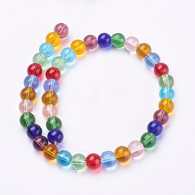 Glass Beads Strands GLAA-G043-01-6mm-1