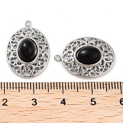 304 Stainless Steel Pendants STAS-L012-359C-P-1