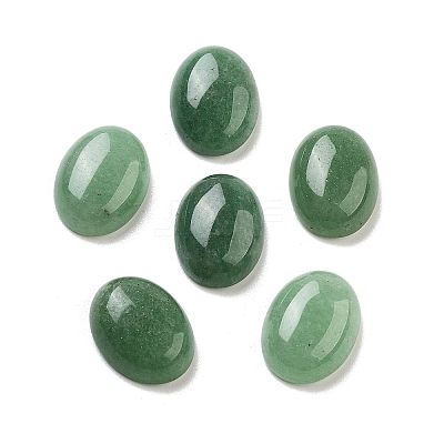 Natural Green Aventurine Cabochons G-G145-01B-39-1