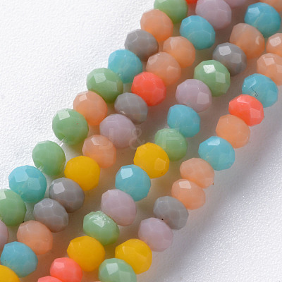 Opaque Glass Beads Strands X-GLAA-T006-09-B01-1