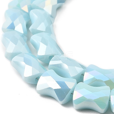 AB Color Plate Glass Beads Strands EGLA-P051-06A-B08-1