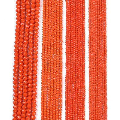 Opaque Solid Color Imitation Jade Glass Beads Strands EGLA-A044-P6mm-D03-1