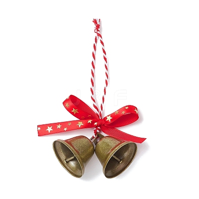 Iron Bell Hanging Ornaments HJEW-TA00381-1