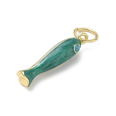 Brass Enamel Pendants KK-CBA6980-11G-F-1