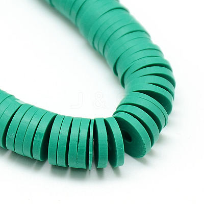 Handmade Polymer Clay Bead Strands CLAY-T002-6mm-08-1
