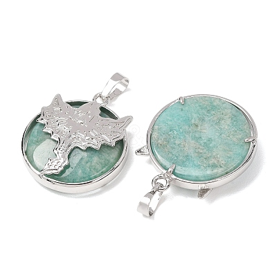 Natural Amazonite Pendants GG-CBA0251-10B-P-1