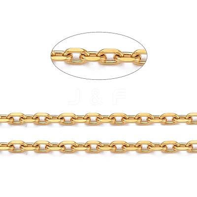 PVD Vacuum Plating 304 Stainless Steel Cable Chains CHS-D033-03G-01-1