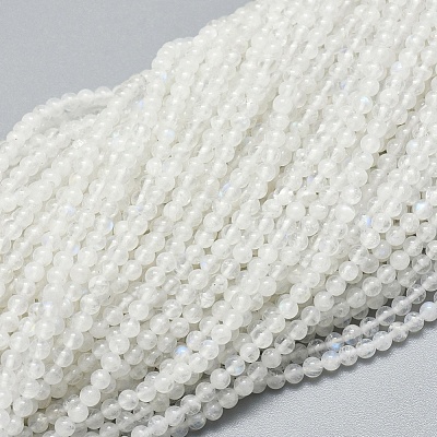 Natural Rainbow Moonstone Beads Strands G-A177-04-23-1
