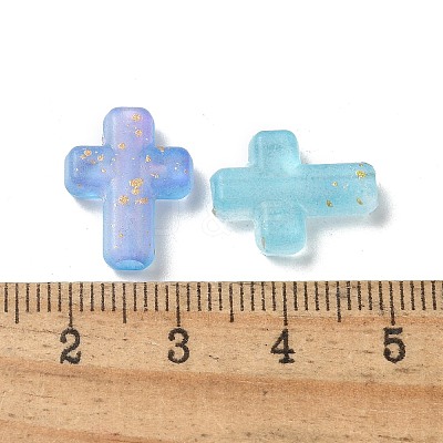 Gradient Color Transparent Acrylic Beads OACR-M023-03G-1