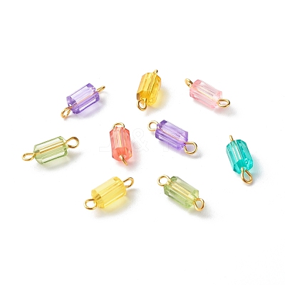 Transparent Acrylic Beads Link PALLOY-JF00822-1