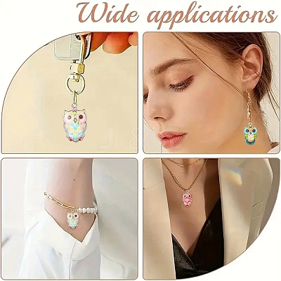 20Pcs 10 Styles Alloy Enamel Pendants ENAM-YW0006-95-1