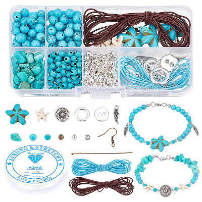 DIY Gemstone Earring & Bracelet & Necklace Making Kit DIY-PH0009-10-1