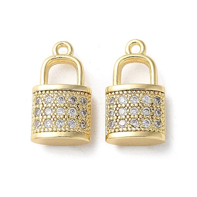 Brass Micro Pave Cubic Zirconia Pendants X1-KK-F872-16G-02-1