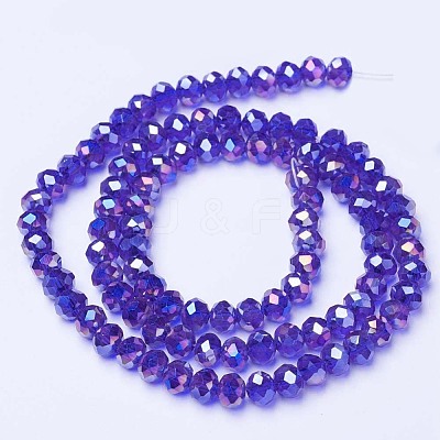 Electroplate Glass Beads Strands EGLA-A034-T10mm-B15-1