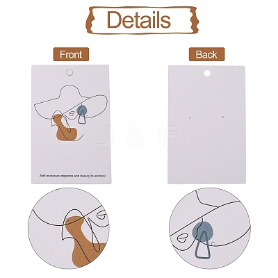 Cardboard Jewelry Display Cards X-CDIS-H002-01A-02-1