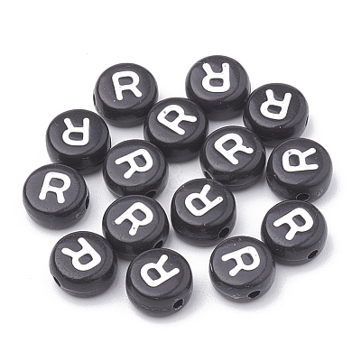Opaque Acrylic Beads SACR-N002-02R-1