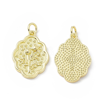 Rack Plating Brass Pendants KK-B065-20G-1