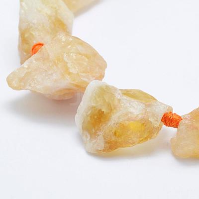 Natural Citrine Beads Strands G-K203-63-1