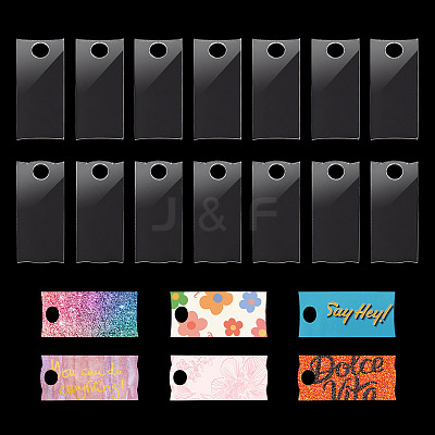 2Bag 2 Styles Acrylic Blank Label Big Pendants FIND-TA0004-77B-1