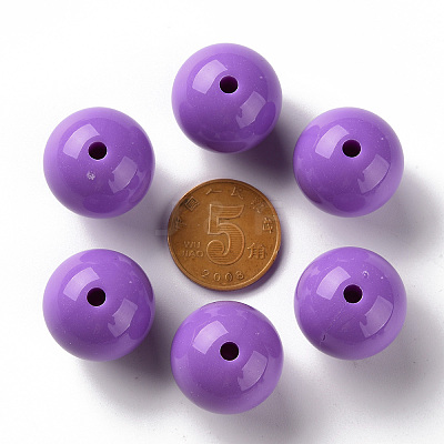 Opaque Acrylic Beads X-MACR-S370-C20mm-30-1