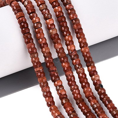 Natural Red Jasper Beads Strands G-Q606-46A-11-1