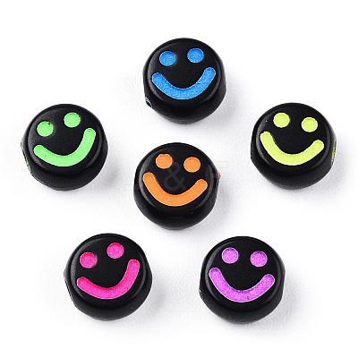 Opaque Craft Acrylic Beads X-MACR-T009-14-1