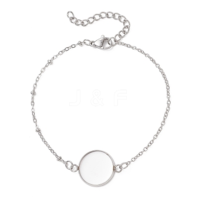 304 Stainless Steel Cable Chain Satellite Chain Bracelet Making BJEW-JB13164-04-1