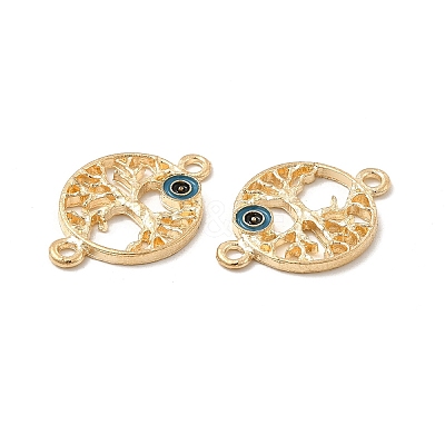 Alloy Connector Charms with Steel Blue Enamel FIND-H039-49KCG-1
